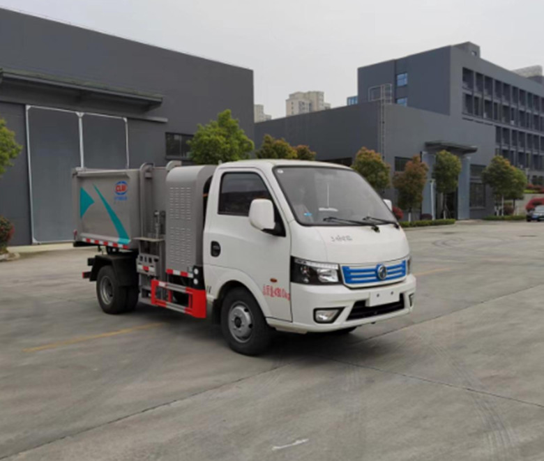  東風(fēng)純電動(dòng)掛桶式垃圾車			
