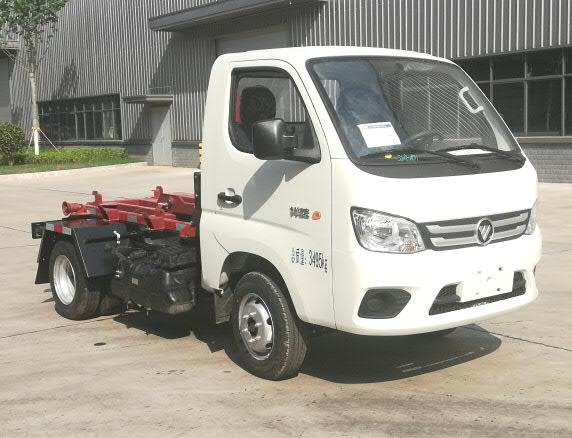國(guó)六福田汽油鉤臂垃圾車（后雙輪）